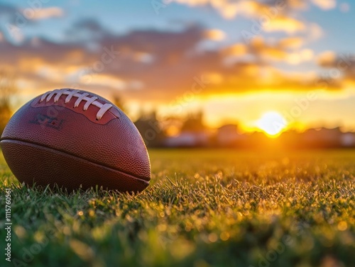 Football at Sunset