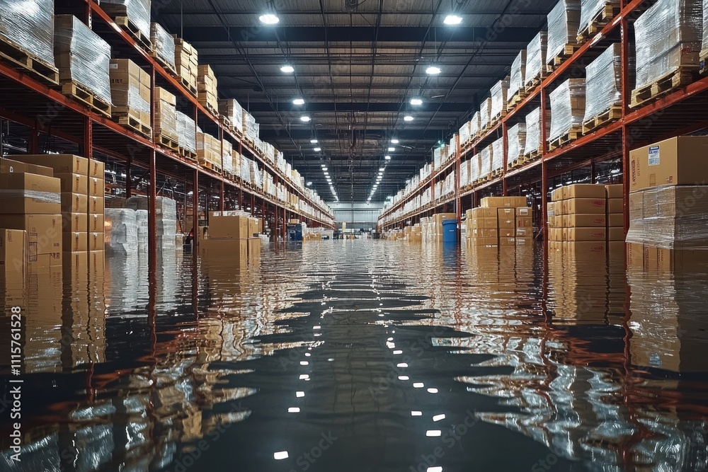 Obraz premium Flooded Warehouse