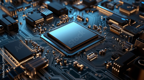 High-performance CPU microchip and circuit technology driving AI technology