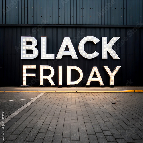 Typography black Friday marketing poster promotion buy idea   photo