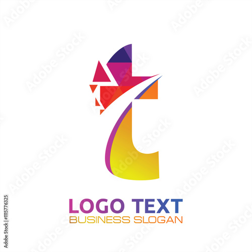 T  lettering logo is simple, easy to understand and authoritative