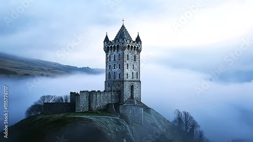 Wallace Monument Tower Gothic Architecture Scottish Landscape photo