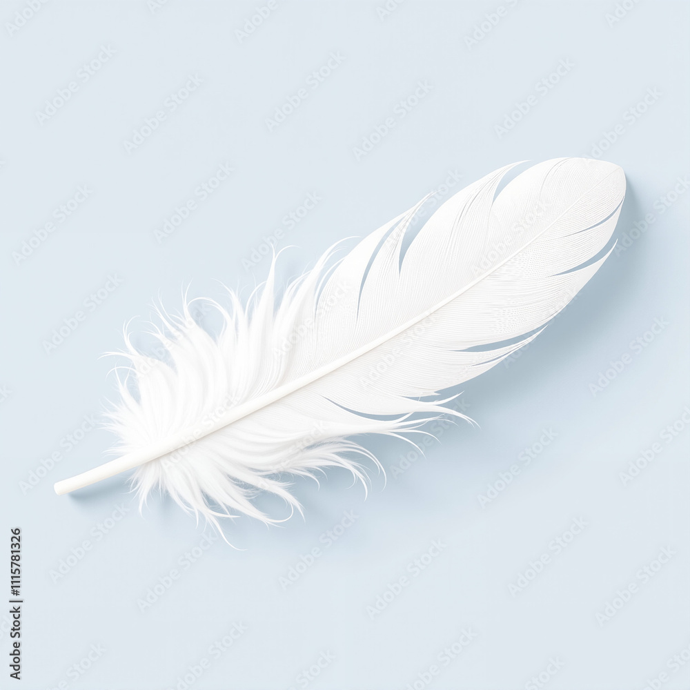 Obraz premium feather isolated on white
