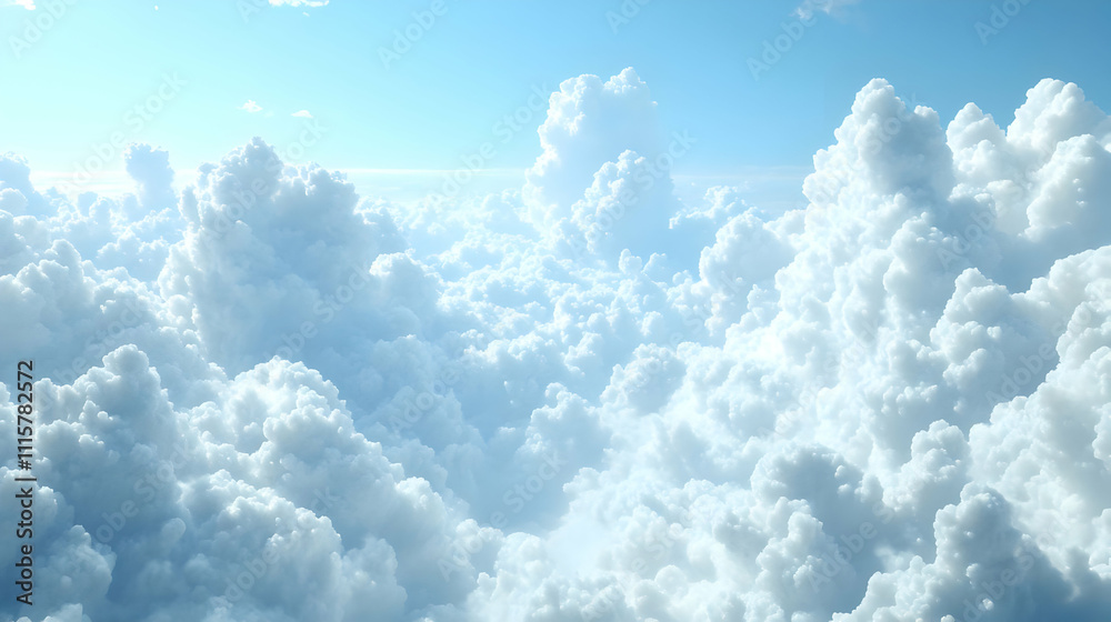 Fototapeta premium Heavenly Cloudscape Background Image