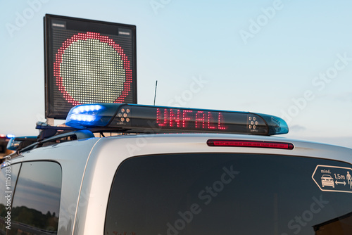 Unfall auf der Autobahn photo