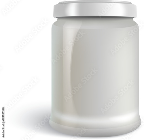 Mock up jam glass jars or decorative glass jars