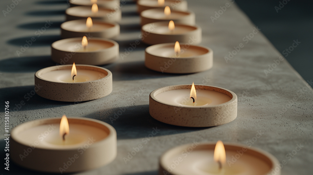 Horizontal wallpaper with lit candles creating a peaceful atmosphere Horizontal wallpaper with lit candles creating a peaceful atmosphere