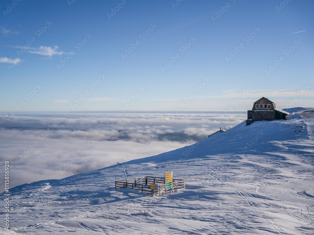 Obraz premium The Bucegi mountains seen from 