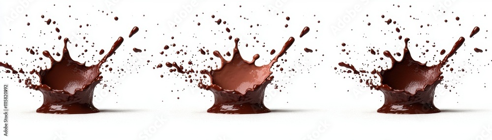 Delicious Chocolate Splash 3D Render High Res Food Photography Isolated Background Delicious Chocolate Splash 3D Render High Res Food Photography Isolated Background