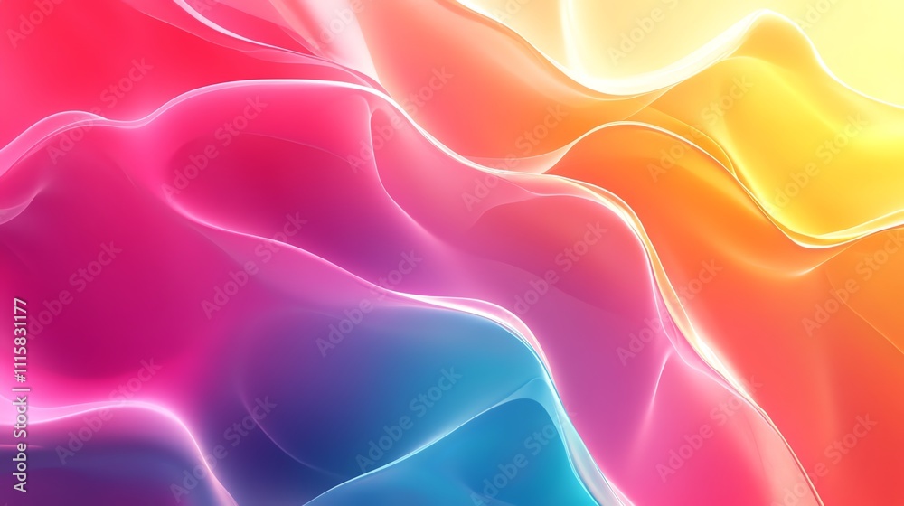 Obraz premium Abstract colorful background of soft pink, blue, and orange hues.