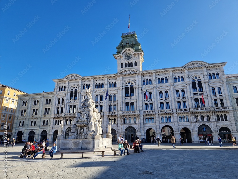 Obraz premium Rathaus von Triest