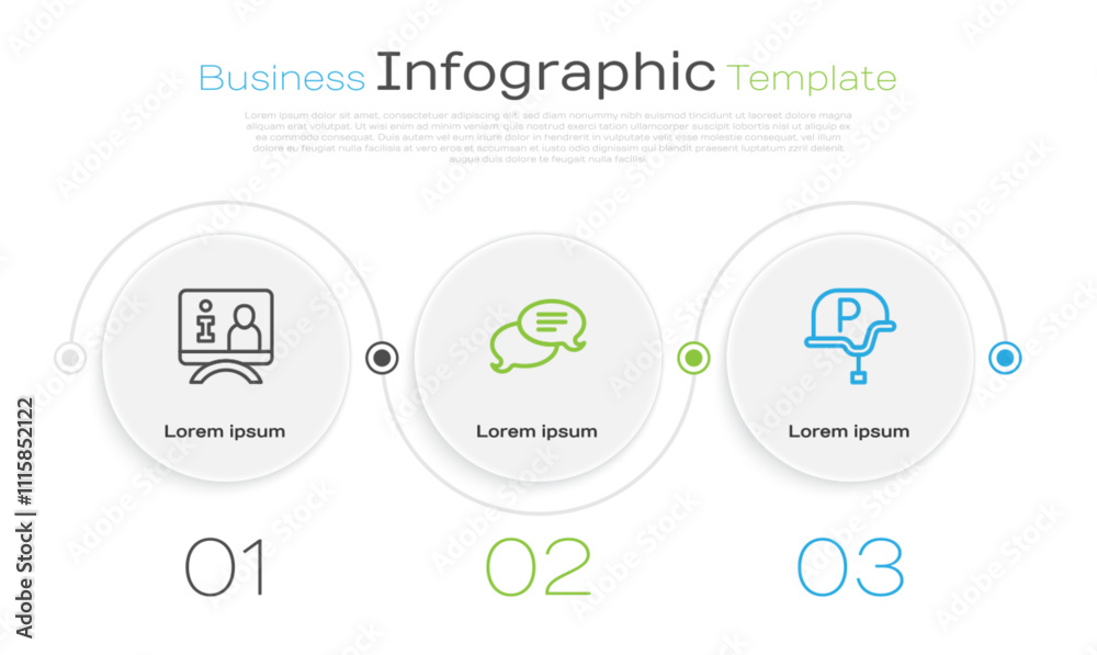 Set line Television report, Speech bubble chat and War journalist. Business infographic template. Vector Set line Television report, Speech bubble chat and War journalist. Business infographic template. Vector