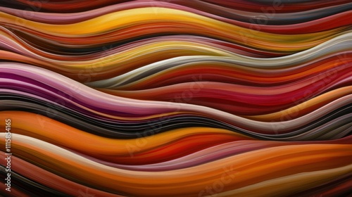 Abstract Colorful Waves  Swirling Paint Texture Background Banner