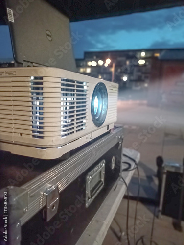 Video projector, closeup