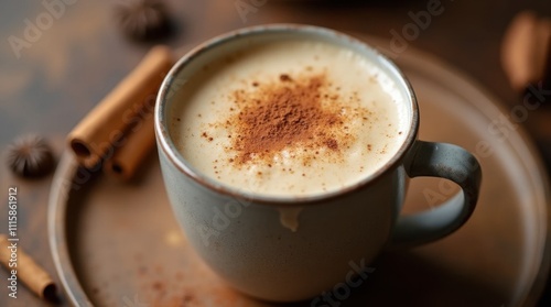 Frothy Chai Latte with Cinnamon