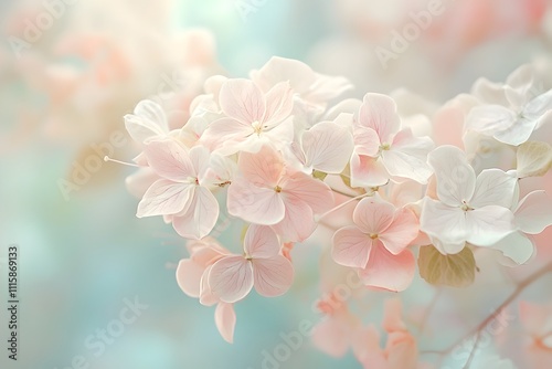 Soft Pastel Florals and Botanicals with Intricate Details and Dreamy Ambiance