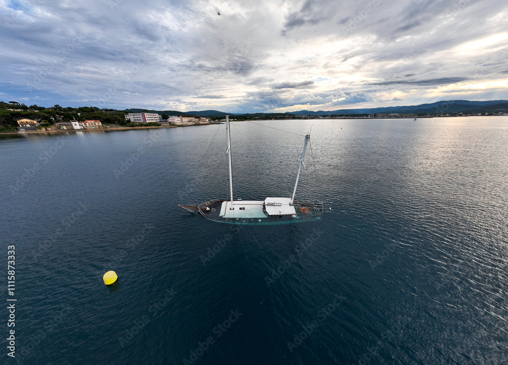 Fototapeta premium Superyacht Sunsets in the South of France