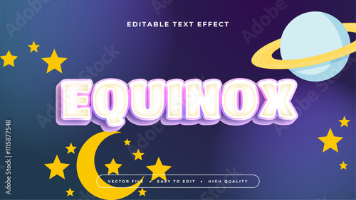Colorful equinox 3d editable text effect - font style
