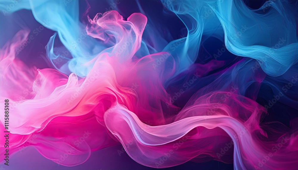 Obraz premium abstract pink and blue smoke gradient background