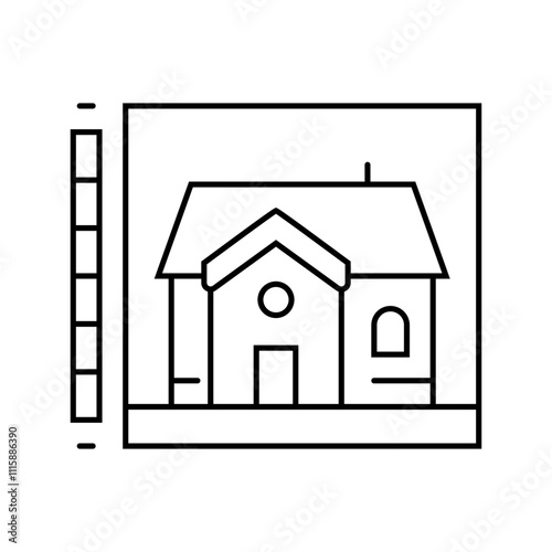 thermal imaging audit energy line icon vector. thermal imaging audit energy sign. isolated contour symbol black illustration