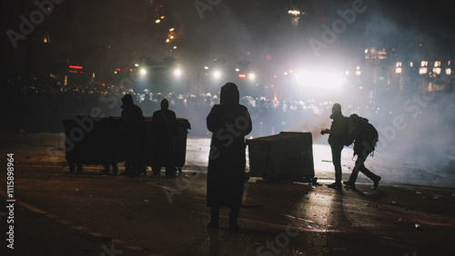 Protest In Georgia Against Government photo