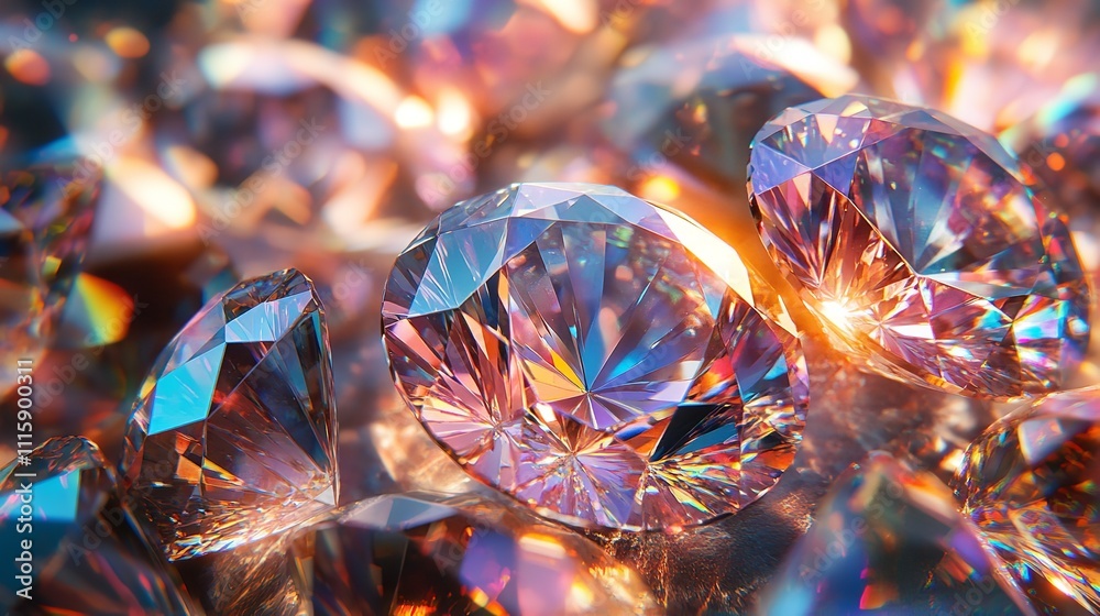 Iridescent Texture Graff Pink Diamond Texture. Generative Ai Iridescent Texture Graff Pink Diamond Texture. Generative Ai