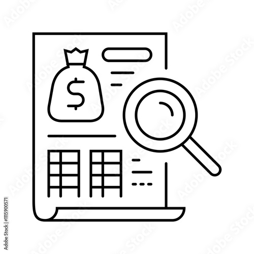 electricity usage tracking energy line icon vector. electricity usage tracking energy sign. isolated contour symbol black illustration