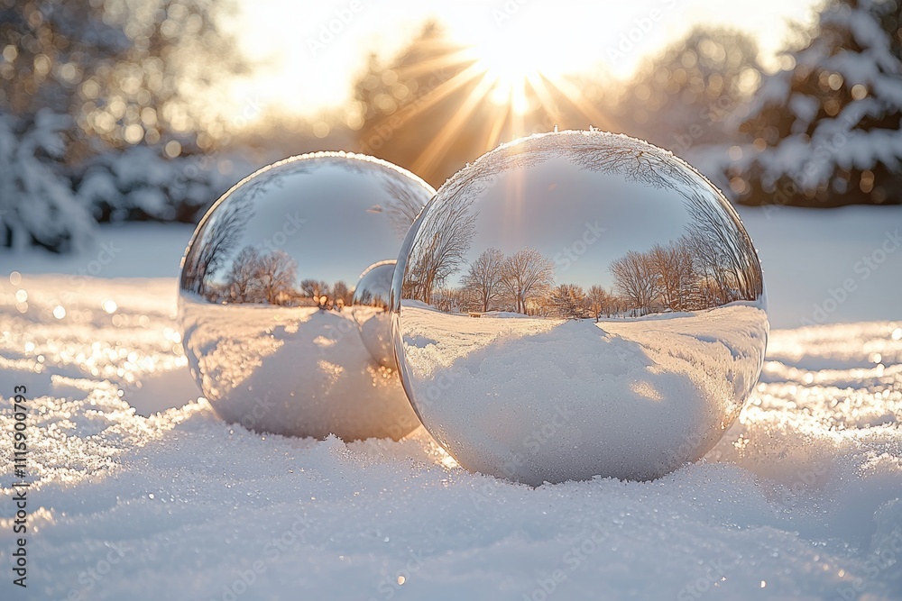 A sandcastle background with bokeh focus, adorned with Christmas decorations.