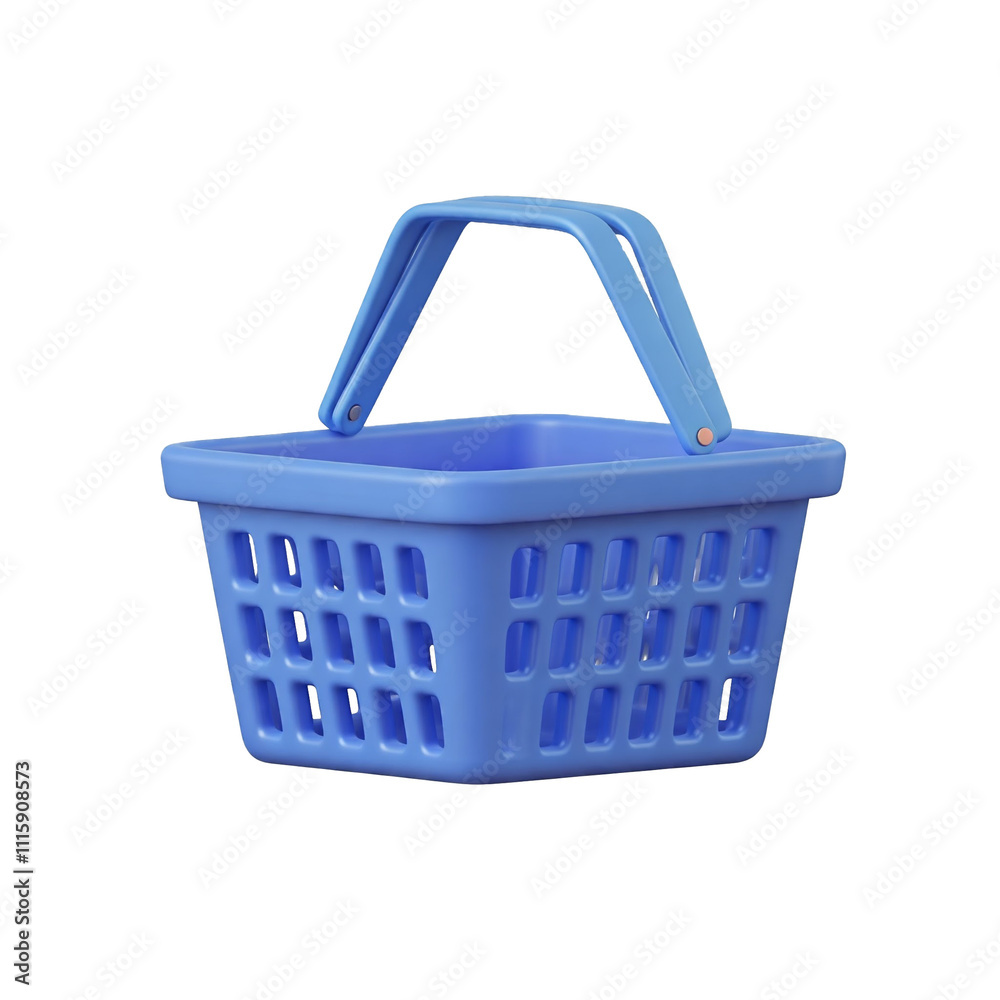 Fototapeta premium plastic shopping basket