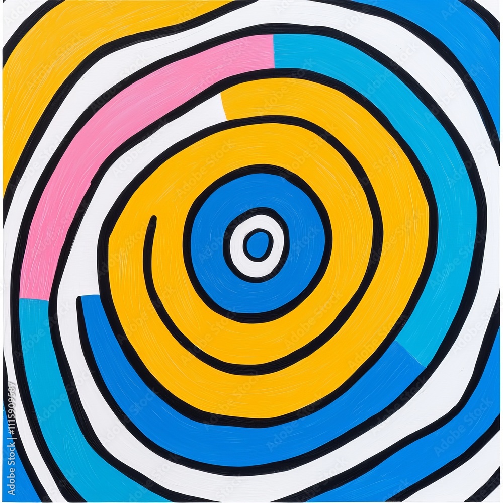 A lively, twirling abstract design in vivid hues that creates a mesmerizing effect. A lively, twirling abstract design in vivid hues that creates a mesmerizing effect.