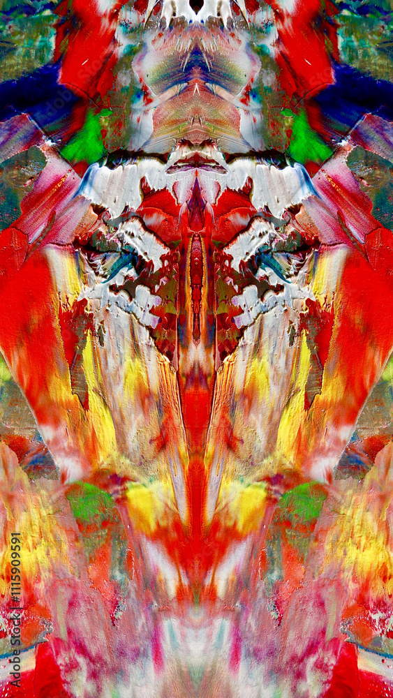 Fototapeta premium Abstract art background . Hand painting artwork on canvas .