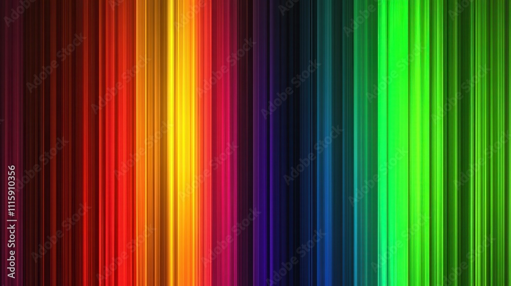 Obraz premium Abstract vibrant rainbow color vertical stripes background.
