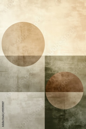 Smooth Gradient Minimalist Abstract Art in Earthy Tones for Calm Design