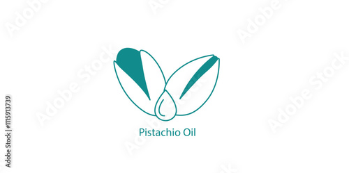 Pistachio Oil Culinary Delight Vector Icon 