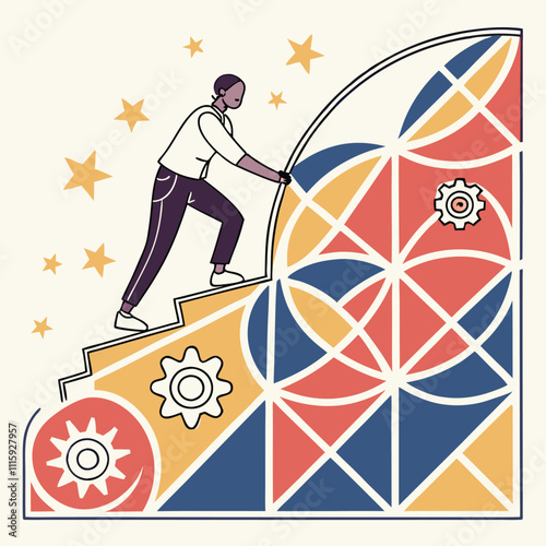 vector illustration of a man