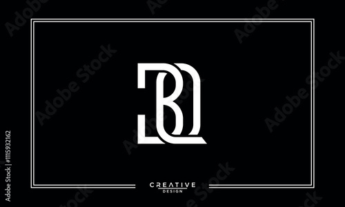 BQ, QB, B, Q, Abstract Letters Logo Monogram