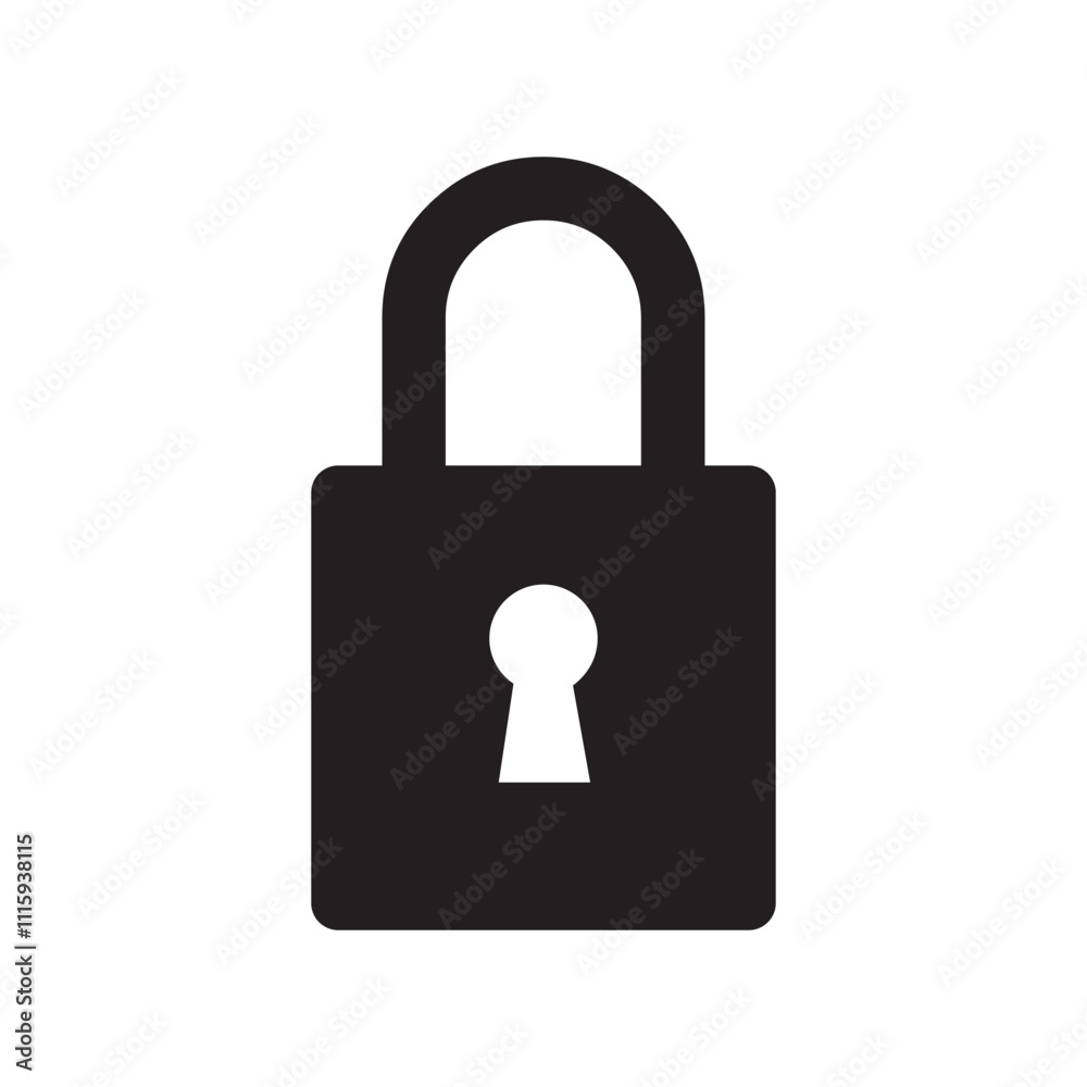 Lock icon vector flat style design. Padlock icon illustration. Lock logo, lock isolated. Security symbol. Vector illustration. Lock icon vector flat style design. Padlock icon illustration. Lock logo, lock isolated. Security symbol. Vector illustration.
