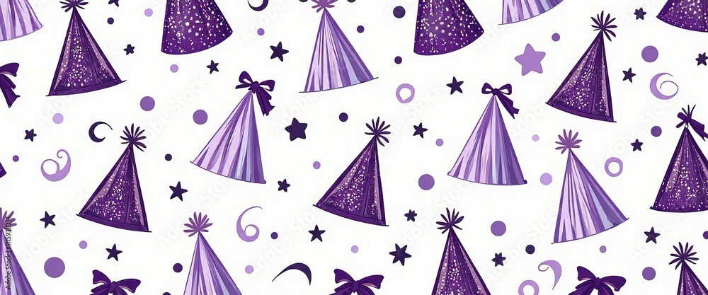 A purple and white background with a lot of flowers and stars. The flowers are in various shapes and sizes, and the stars are scattered throughout the image. Scene is celebratory and festive A purple and white background with a lot of flowers and stars. The flowers are in various shapes and sizes, and the stars are scattered throughout the image. Scene is celebratory and festive