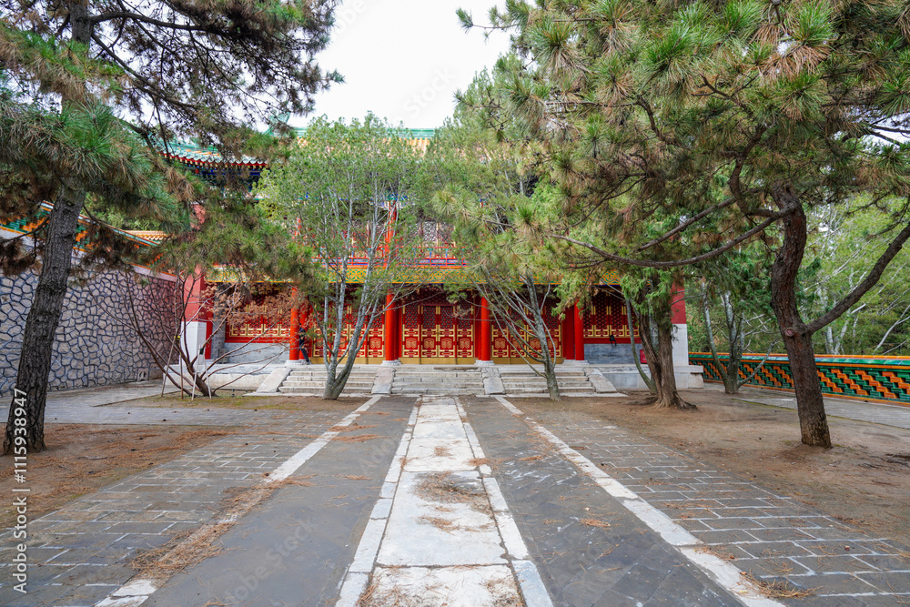 Tibetan Architecture in Xumi Lingjing Scenic Area, Summer Palace, Beijing