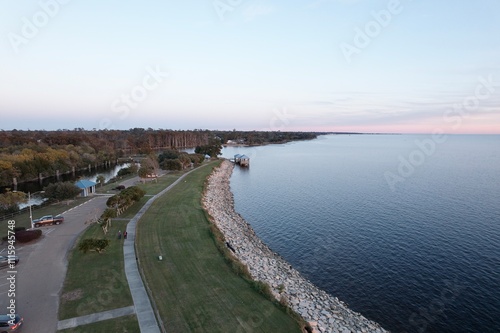 View of Sunset Point in Mandeville looking East photo
