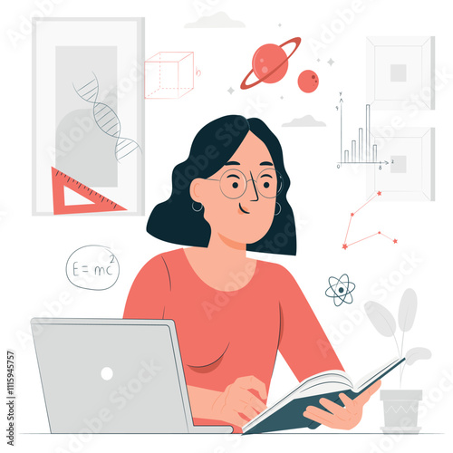 
a woman who is busy reading in her room