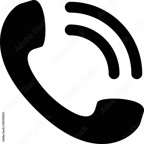 Simple vector icon telephone call