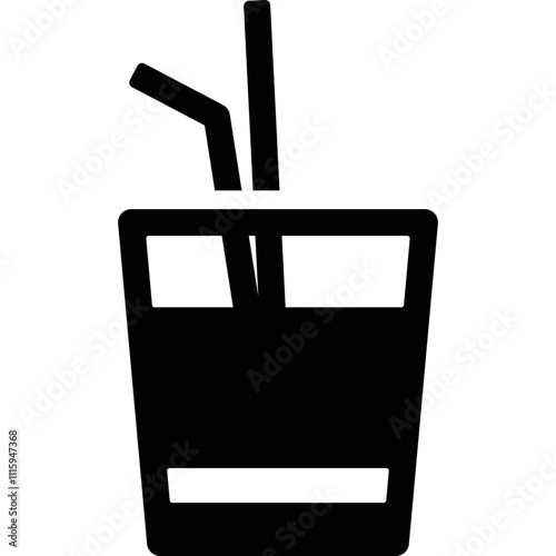 Simple vector icon drink