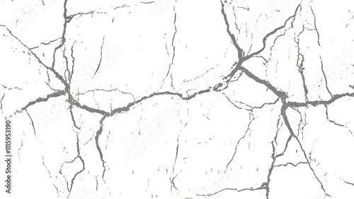 cracked concrete wall covered with gray cement texture as background, Vector grunge cracked texture style with cracked texture. Vector grunge cracked texture Transparent background.