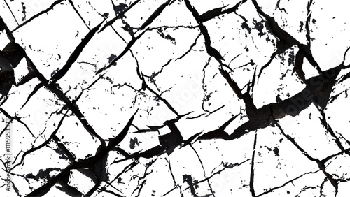 cracked concrete wall covered with gray cement texture as background, Vector grunge cracked texture style with cracked texture. Vector grunge cracked texture Transparent background.