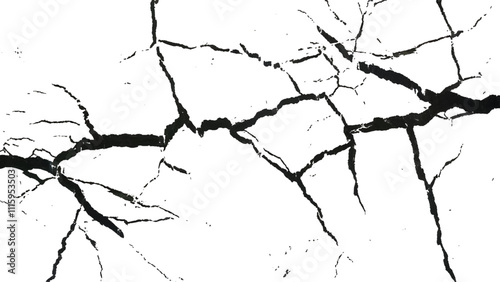 cracked concrete wall covered with gray cement texture as background, Vector grunge cracked texture style with cracked texture. Vector grunge cracked texture Transparent background.