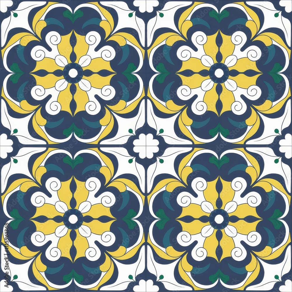 Fototapeta premium seamless pattern with flowers