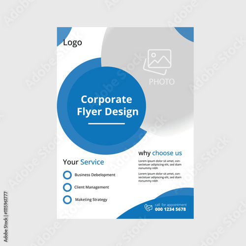  corporate marketing flyer design template	
