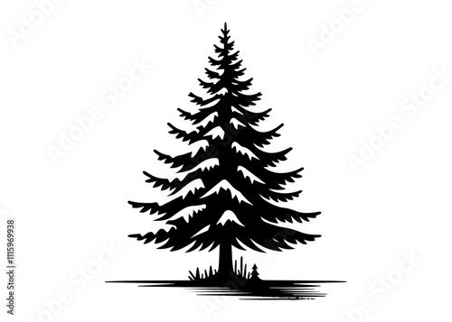 Winter Silhouette Vector Illustration