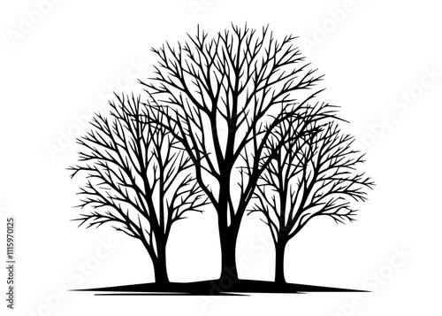 Winter Silhouette Vector Illustration